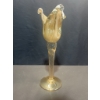 Image 2 : Murano White Cristal Hand-Blown Glass Vases, 13 in.