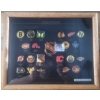 Image 1 : National Hockey League Team Pin Set Collection 460 of 9999  12" x 15"
