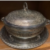 Image 9 : Collection Of Silver Plated Dinner/ Serving Items Candelabra, Coasters, Napkin Rings, Bowl w/Lid & M