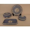 Image 1 : Wedgwood Blue Jasperware Set with 4 Pieces