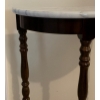 Image 2 : Mahogany & Marble End Table 18x28
