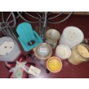 Image 2 : Candle Accessories Including: Metal Candle Holders X2, Jar Candles