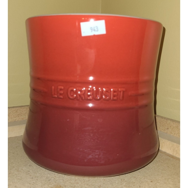 Le Creuset 2.3 L Utensil Crock Cherry/ Cerise (Utensils Not Included) 6 T, 6 Diameter at Top 