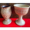 Image 2 : Stunning Stoneware Chalice Collection - Art Pottery