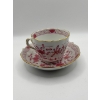 Image 2 : Meissen porcelain coffee set in the "Indian Purple" or "Pink Indian Flower" pattern. Includes six co