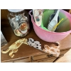 Image 3 : Stainless steal bread box,  full of New canning lids, pink Tupperware bowl, strainers, more goodies 