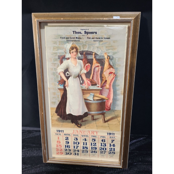 Antique  Thos. Speers Calendar 