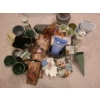 Image 1 : Metal/ Ceramic Planters: Metal Hanging w/ Roses 12 T, Lighthouse Decor 13 T, Watering Cans and More!
