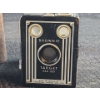 Image 4 : Brownie Target Six-20 Camera, Vintage Westclox Alarm Clock and Aged Cow Bell