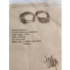 Image 3 : Sterling Silver Earrings with 1.40 ct Moissanite Stones