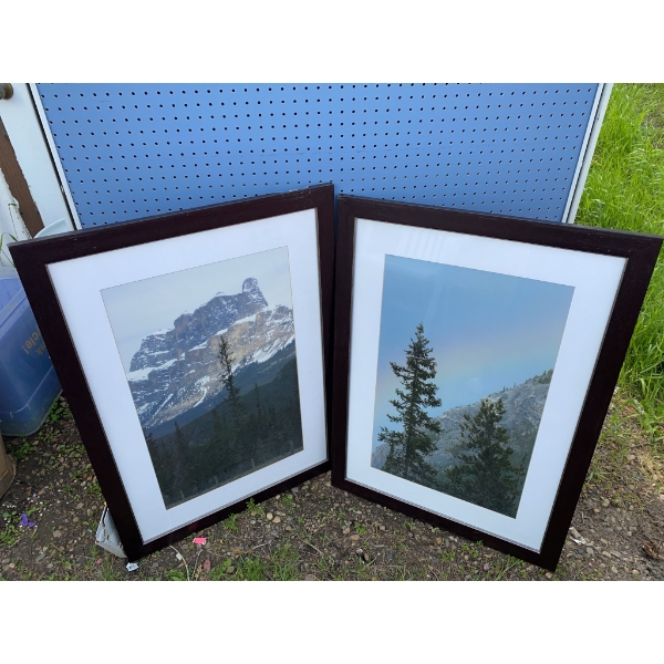 Framed Mountain Landscape Photographs