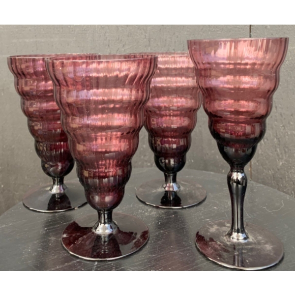 Amethyst Utility Glass Works Glasses - Set of 4 
