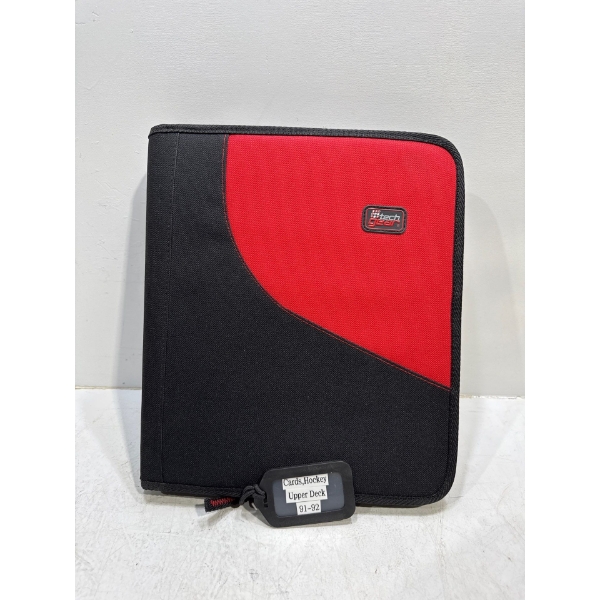 Binder of Upper Deck 91-92 Hockey Cards