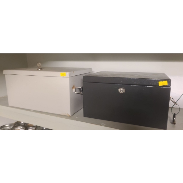 Metal Lock Boxes (keys included) 