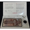 Image 2 : 1996 Canada's $2 Uncirculated Coin, Bank Note & Stamp Set