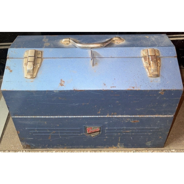 XL 'Beach' Brand Multi Tiered Metal tool Box w/ Contents 