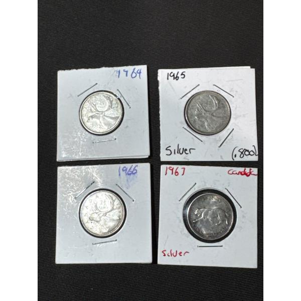 1960's Canadian Quarters