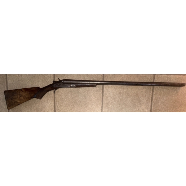 Antique 12 Ga. Double Barrel Shotgun 48"Long SxS