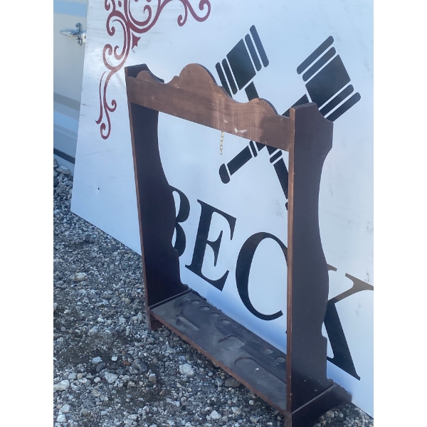 Brunswick Wood Billiard Cue Rack