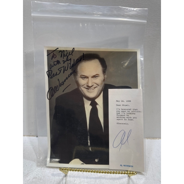 Signed Headshot of Al Waxman
