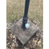Image 6 : Three Headed Outdoor Lamp Post  Durable Black Aluminum- Light Your Way Home