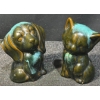 Image 1 : Blue Mountain Pottery Cat & Dog Statues