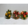 Image 1 : Chalk Fruit, Pair of Red/Yellow Apples