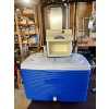 Image 1 : Little playmate by igloo cooler & rubber maid cooler with wheels and cup holders 
