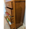 Image 9 : Vintage Oak Art Deco Tall Boy Chest Of Drawers