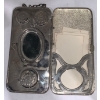 Image 3 : Antique GER Silver Mirror Compact 138.5g 