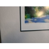 Image 3 : Countryside by Water, Numbered Print, 74/350, Signed: Claude Chambour, Framed Under Glass, 26.5 X 24