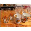 Image 2 : 6 Avon glasses, 3 vintage water goblet is the Berlin pattern by Kusak Cut Glass Works, vintage drink
