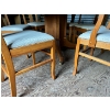 Image 3 : Circa 1925 from the Reid Homestead. Closed 42" Extends to 72" 3 x 10" leaves. 6 Chairs in total