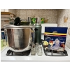 Image 1 : Huge aluminum pot, salt and pepper shakers Apple pro peeler kitchen ornaments, plus More great Items