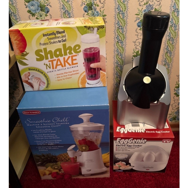 Shake N Take, EggGenie, back to Basics Smoothie Chill and More 