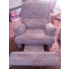 Image 5 : Beige Reclining Sofa Set with Matching Recliner Armchair
