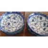 Image 6 : Blue and White Rice Bowls- Larger: 6 W, 3 T and Smaller: 5 W, 2 T 