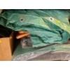 Image 2 : Assorted Tarps, Bungees, Extension Cord, Boxes w/ Rope and More!