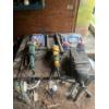 Image 1 : welding table with two grinders and grinding tools and two hammers