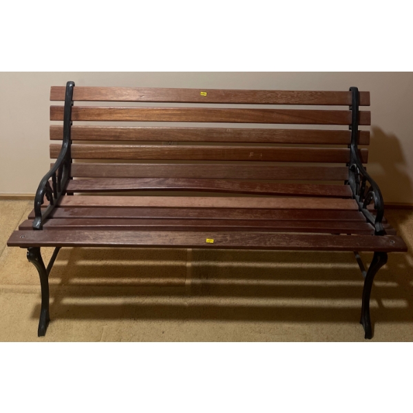 Get Your Bench On This Season - Wraught Iron w/ Wood Planks 36x17x26