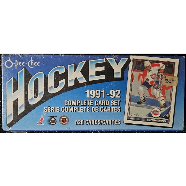 1991-92 O-Pee-Chee Hockey Card Complete Set (Sealed, 528 Cards)
