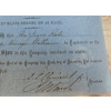 Image 5 : Vintage Stock Certificates For "The Bohemian Coal Mining Company Limited," dated November 1858.