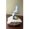Image 5 : Hoselton Aluminum Art Sculptures, Made in Canada - Bird Scenes on Rock (Large is 9L) 