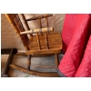 Image 3 : Vintage Wood Rocking Chair and Rocking Cradle  