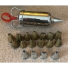 Image 3 : Antique Tala Icing Set - Collectible Cake Artistry Tool Set Ft. Metal Plunger Syring & Numbered Nozz
