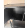 Image 4 : Black Wooden Storage Unit With Shelves, Cabinets, and Drawers