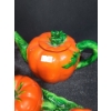 Image 6 : Vintage Tomato Table Serving Pieces- Pitcher 5 T, Teapot, Butter Dish and More!