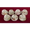 Image 1 : Mismatched Fine Bone China Tea Cups w/ Matching Saucers - Queen Anne Royal Vale & More 