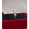 Image 4 : 3.6ct Round Moissanite Set with 5 Moissanite Stones Set in 925 Silver Ring - Size 7.5