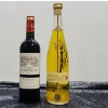Image 1 : Collectible Vintage Bottle of Millefiori Cucchi Italian Liqueur and a 2012 Chateau Courteillac Red